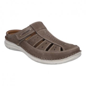 mule anvers 76 cuir taupe